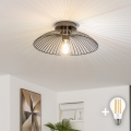 BRILAGI - LED nadgradna stropna svjetiljka CERIA WIRE 1xE27/40W/230V Ø 26 cm crna