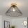 Brilagi - LED nadgradna stropna svjetiljka CERIA WIRE 1xE27/40W/230V Ø 45 cm crna/hrast