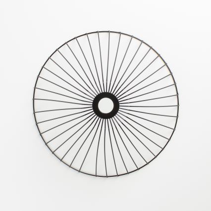 Brilagi - LED nadgradna stropna svjetiljka CERIA WIRE 1xE27/40W/230V Ø 45 cm crna/hrast
