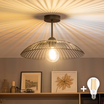 Brilagi - LED nadgradna stropna svjetiljka CERIA WIRE 1xE27/60W/230V, promjer 38 cm, crna