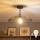 Brilagi - LED nadgradna stropna svjetiljka CERIA WIRE 1xE27/60W/230V, promjer 38 cm, crna