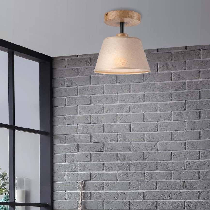Brilagi - LED  Nadgradni luster ANTHONY 1xE14/60W/230V hrast/bež