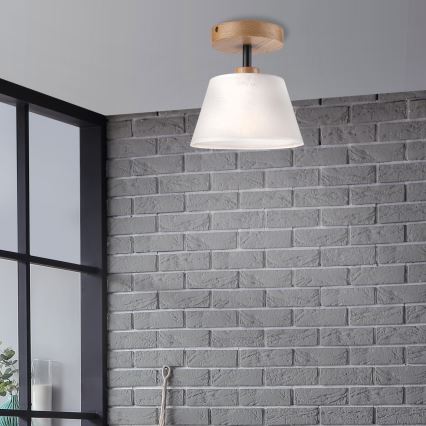 Brilagi - LED  Nadgradni luster ANTHONY 1xE14/60W/230V hrast/bijela