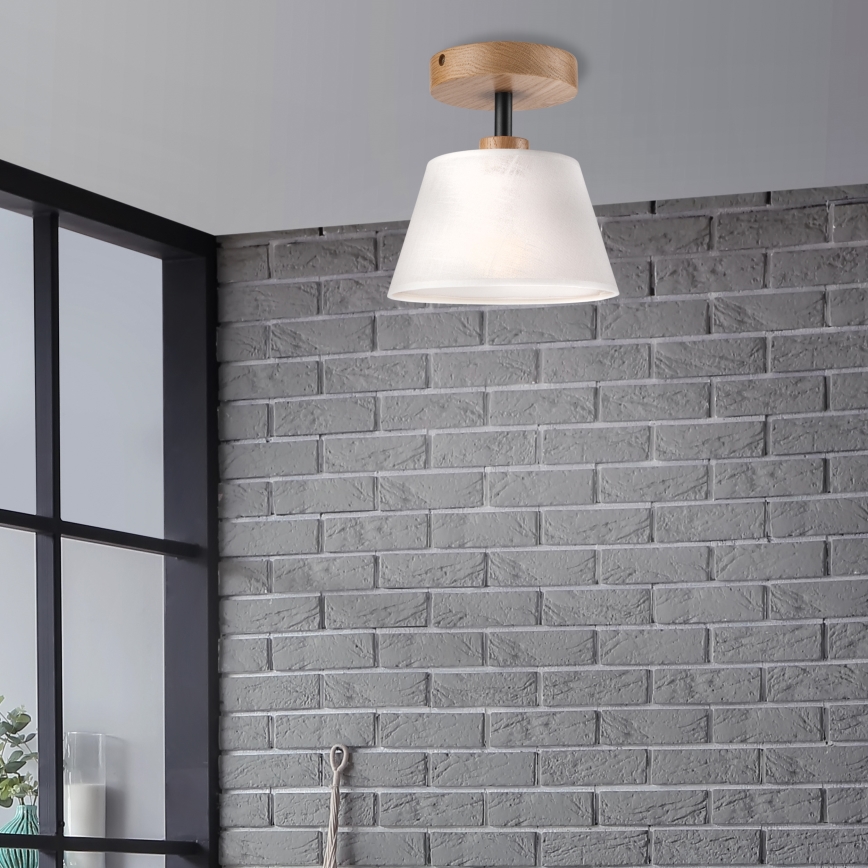 Brilagi - LED  Nadgradni luster ANTHONY 1xE14/60W/230V hrast/bijela