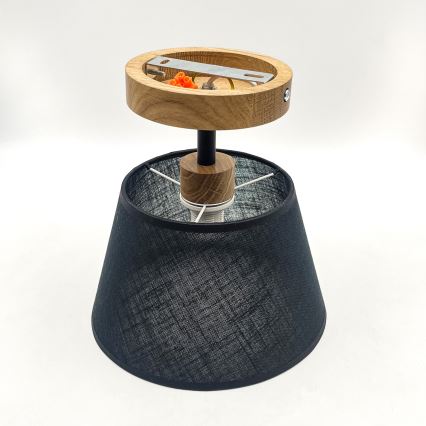 Brilagi - LED  Nadgradni luster ANTHONY 1xE14/60W/230V hrast/crna