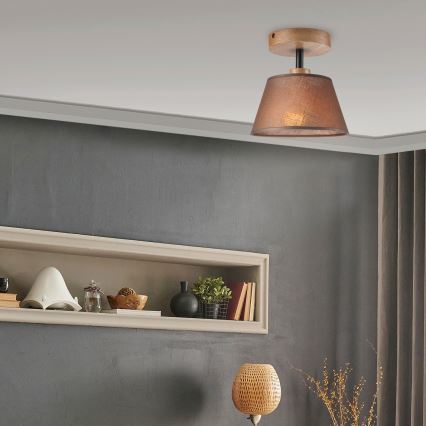 Brilagi - LED  Nadgradni luster ANTHONY 1xE14/60W/230V hrast/smeđa