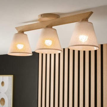 Brilagi - LED  Nadgradni luster ANTHONY 3xE14/40W/230V hrast/bež