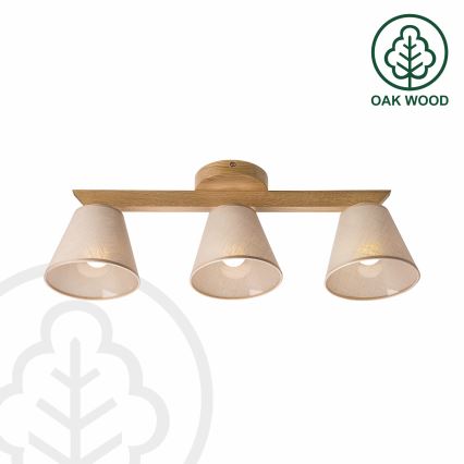 Brilagi - LED  Nadgradni luster ANTHONY 3xE14/40W/230V hrast/bež
