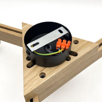 Brilagi - LED  Nadgradni luster ANTHONY 3xE14/40W/230V hrast/bež