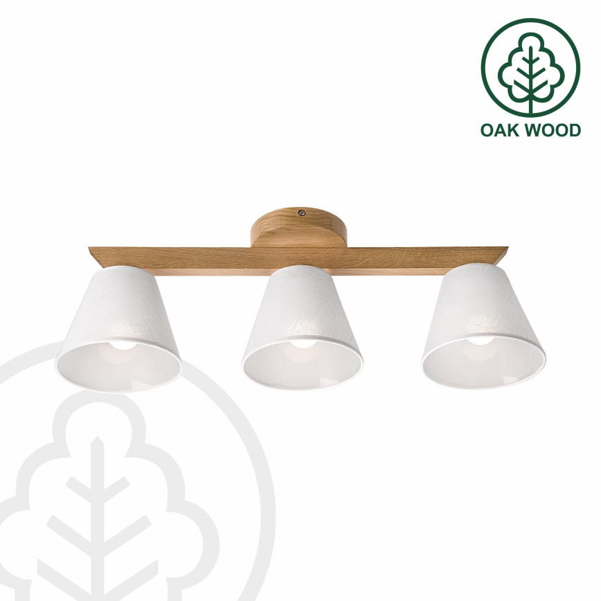 Brilagi - LED  Nadgradni luster ANTHONY 3xE14/40W/230V hrast/bijela