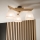 Brilagi - LED  Nadgradni luster ANTHONY 3xE14/40W/230V hrast/bijela