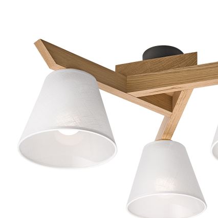 Brilagi - LED  Nadgradni luster ANTHONY 3xE14/40W/230V hrast/bijela