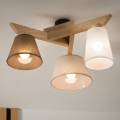 Brilagi - LED  Nadgradni luster ANTHONY 3xE14/40W/230V hrast