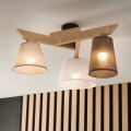 Brilagi - LED  Nadgradni luster ANTHONY 3xE14/40W/230V hrast