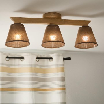Brilagi - LED  Nadgradni luster ANTHONY 3xE14/40W/230V hrast/smeđa