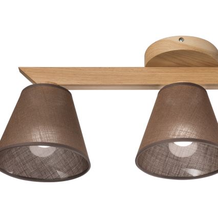Brilagi - LED  Nadgradni luster ANTHONY 3xE14/40W/230V hrast/smeđa