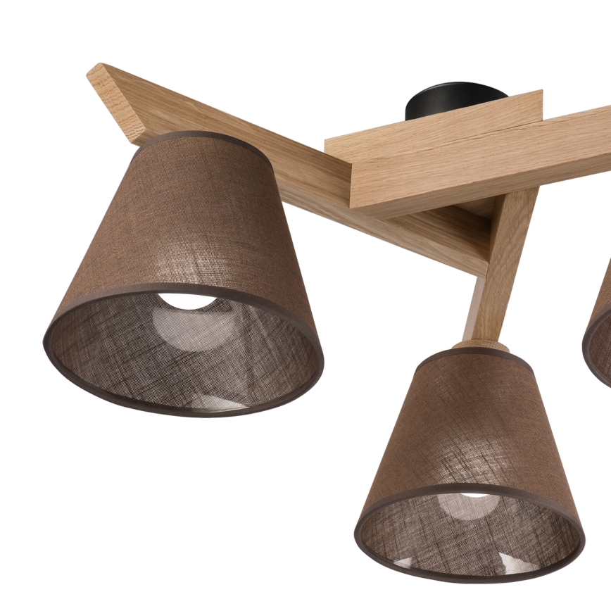 Brilagi - LED  Nadgradni luster ANTHONY 3xE14/40W/230V hrast/smeđa