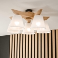Brilagi - LED  Nadgradni luster ANTHONY 5xE14/40W/230V hrast/bijela