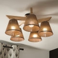 Brilagi - LED  Nadgradni luster ANTHONY 5xE14/40W/230V hrast/smeđa