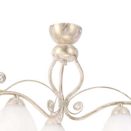 Brilagi - LED nadgradni luster ANTICO 3xE27/60W/230V 3000K bijela patina