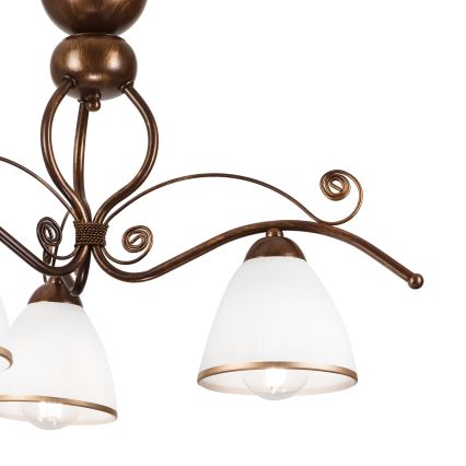 Brilagi - LED Nadgradni luster ANTICO 3xE27/60W/230V bronca patina