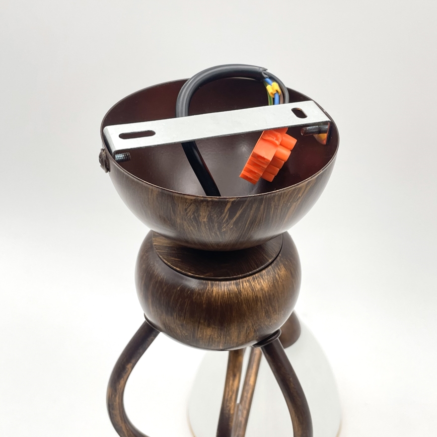 Brilagi - LED Nadgradni luster ANTICO 3xE27/60W/230V bronca patina