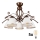 Brilagi - LED Nadgradni luster ANTICO 5xE27/60W/230V bronca patina