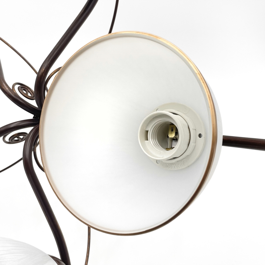 Brilagi - LED Nadgradni luster ANTICO 5xE27/60W/230V bronca patina