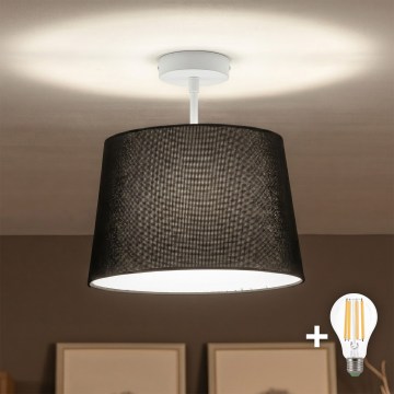 Brilagi - LED nadgradni luster CERIA, 1x E27/60W/230V, promjer 30 cm, bijela/crna