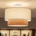Brilagi - LED nadgradni luster CERIA 1x E27/60W/230V, promjer 50 cm, bijela/bež