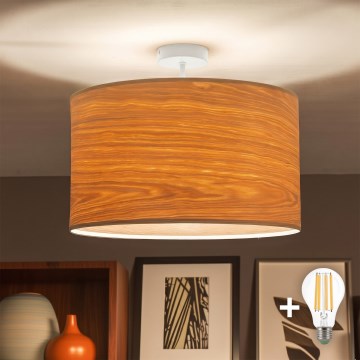Brilagi - LED nadgradni luster CERIA 1xE27/60W/230V pr. 45 cm bijela/bež