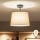 Brilagi - LED nadgradni luster CERIA 1xE27/60W/230V Ø 30 cm crna/bež