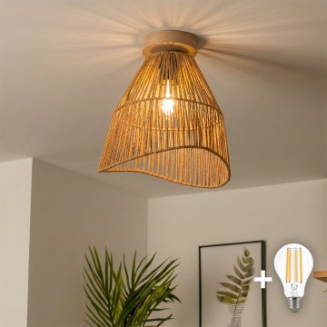 Brilagi - LED nadgradni luster CERIA BOHO 1xE27/40W/230V Ø 30 cm smeđa/hrast