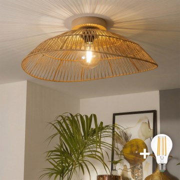 Brilagi - LED nadgradni luster CERIA BOHO 1xE27/40W/230V Ø 70 cm smeđa/hrast