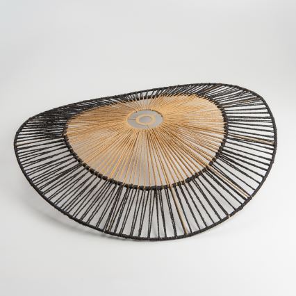 Brilagi - LED nadgradni luster CERIA BOHO 1xE27/40W/230V Ø 80 cm crna/smeđa