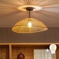 BRILAGI - LED nadgradni luster CERIA BOHO 1xE27/60W/230V Ø 50 cm crna/smeđa