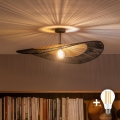 BRILAGI - LED nadgradni luster CERIA BOHO 1xE27/60W/230V Ø 80 cm crna/smeđa