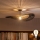 Brilagi - LED nadgradni luster CERIA BOHO 1xE27/60W/230V Ø 80 cm crna/smeđa