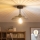Brilagi - LED nadgradni luster CERIA WIRE 1xE27/60W/230V Ø 26 cm crni