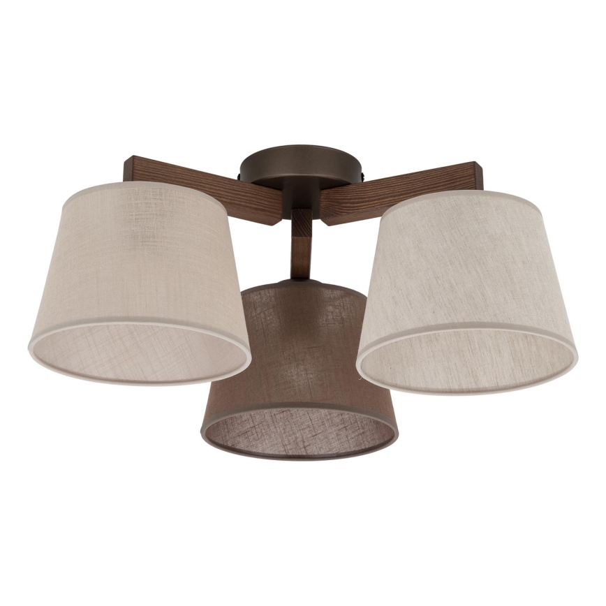 BRILAGI - LED nadgradni luster LATTE 3xE27/15W/230V borovina/mix
