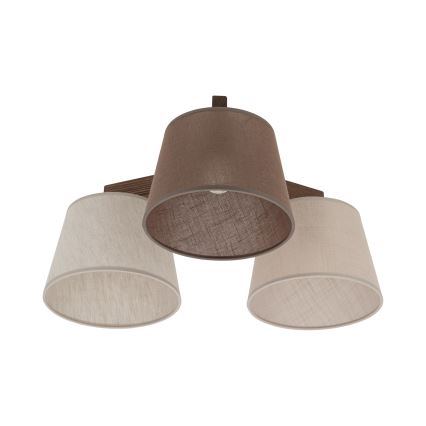 BRILAGI - LED nadgradni luster LATTE 3xE27/15W/230V borovina/mix