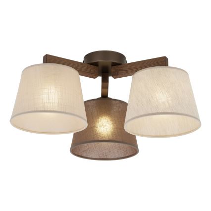 BRILAGI - LED nadgradni luster LATTE 3xE27/15W/230V borovina/mix