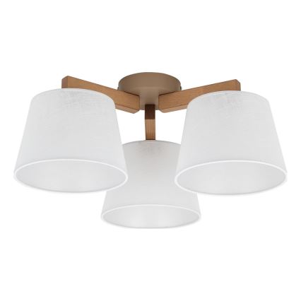 BRILAGI - LED nadgradni luster LATTE SABIA 3xE27/15W/230V borovina/bijela