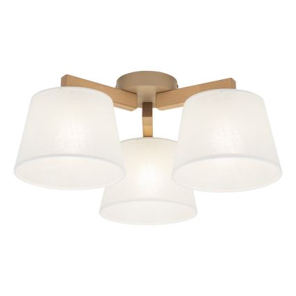 BRILAGI - LED nadgradni luster LATTE SABIA 3xE27/15W/230V borovina/bijela
