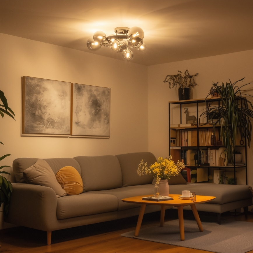 Brilagi - LED Nadgradni luster MILLA 10xG9/3W/230V sjajni krom/dimna