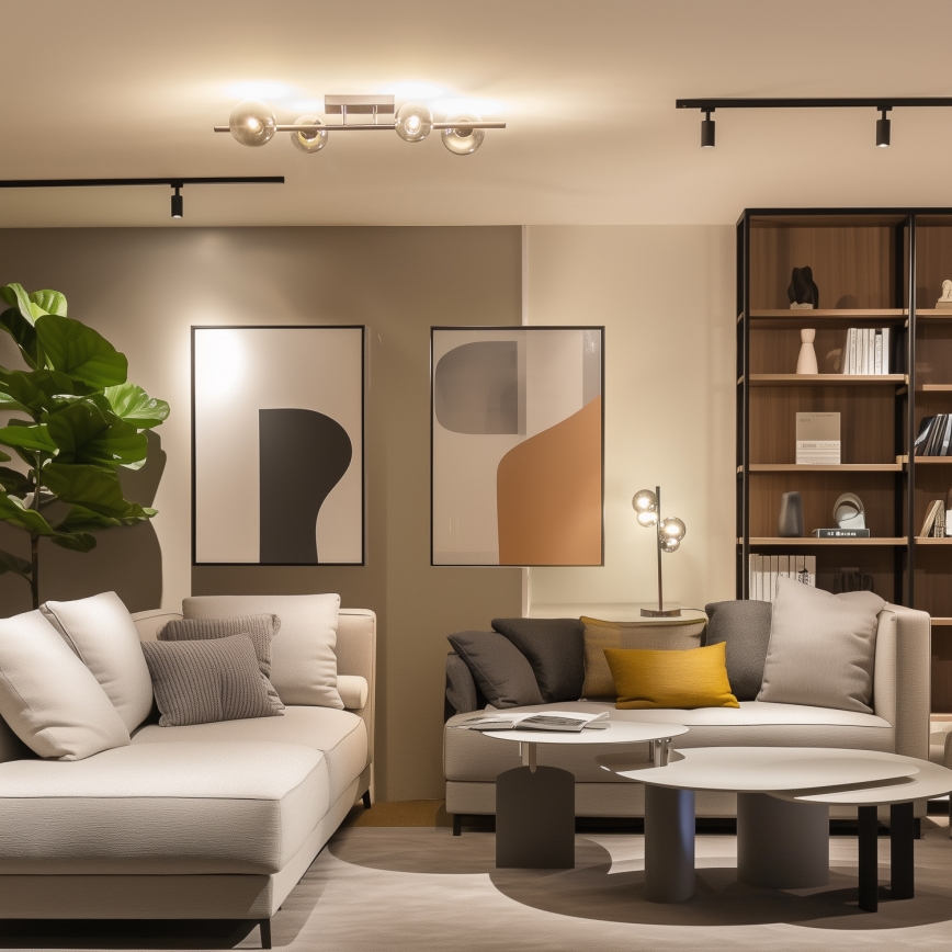 Brilagi - LED Nadgradni luster MILLA 4xG9/3W/230V sjajni krom/dimna