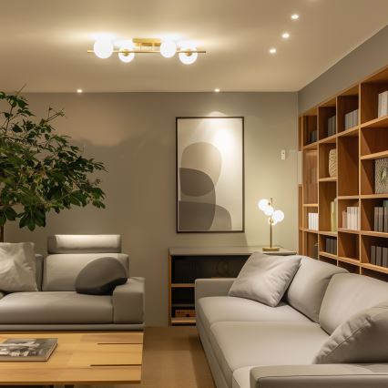 Brilagi - LED Nadgradni luster MILLA 4xG9/3W/230V zlatna/bijela