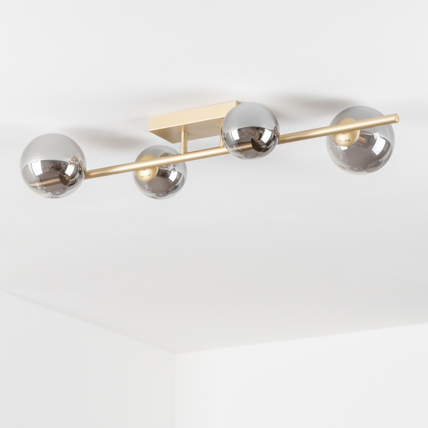 Brilagi - LED Nadgradni luster MILLA 4xG9/3W/230V zlatna/dimna
