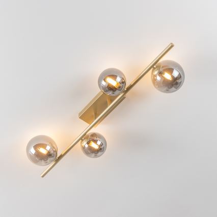 Brilagi - LED Nadgradni luster MILLA 4xG9/3W/230V zlatna/dimna