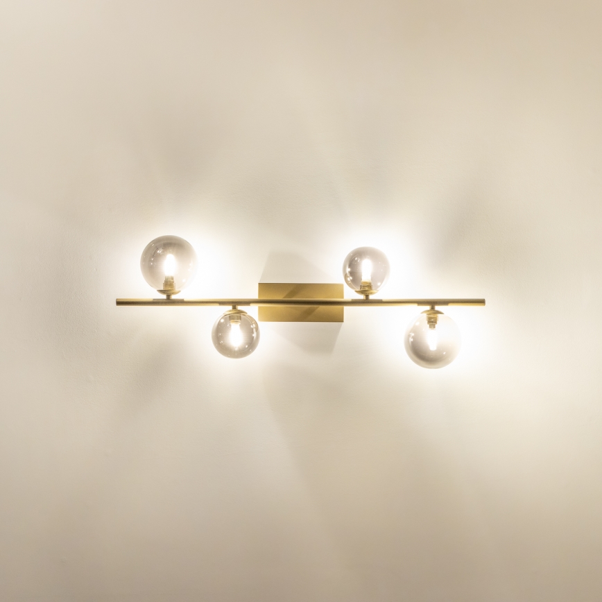 Brilagi - LED Nadgradni luster MILLA 4xG9/3W/230V zlatna/dimna
